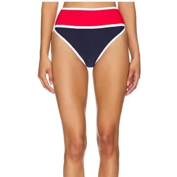 Beach Riot NWT Carlotta Colorblock High Waist Bikini Bottoms size XS - Picture 2 of 4